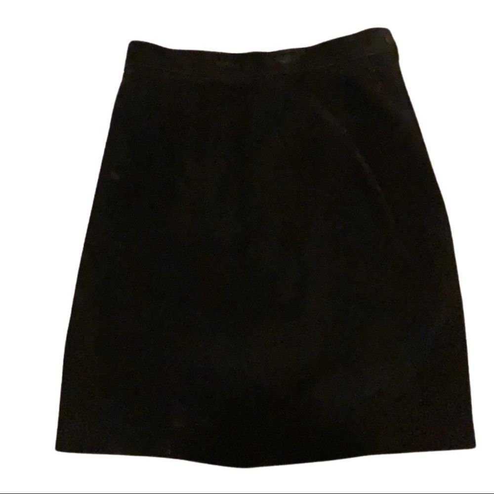 Vintage Genuine Suede High-Waisted Pencil Skirt